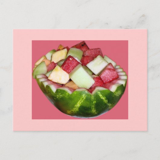 Carte Postale Pâte de Fruit en rose (Devant)