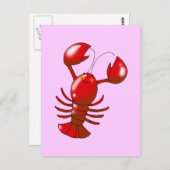 Carte Postale Pâte rouge mignonne (Devant / Derrière)