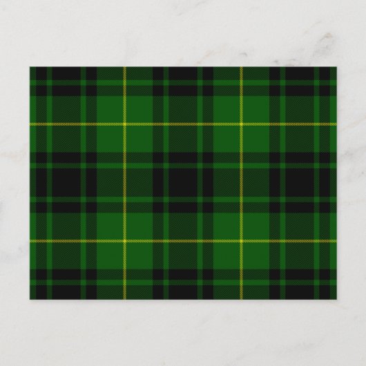 Carte Postale Pâte verte de tartan MacArthur (Devant)