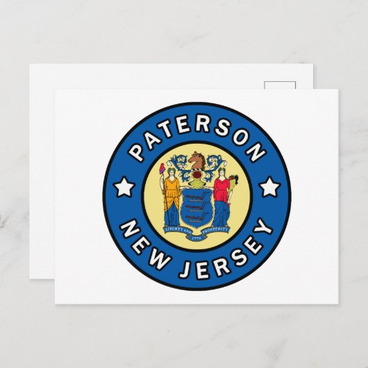 Carte Postale Paterson New Jersey (Devant / Derrière)