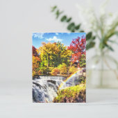 Carte Postale Paterson NJ - Arc en ciel sur Paterson Great Falls (Debout devant)