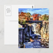 Carte Postale Paterson NJ - Paterson Great Falls (Devant / Derrière)