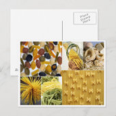 Carte Postale Pâtes alimentaires collage mangues nouilles alimen (Devant / Derrière)