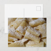 Carte Postale Pâtes au fromage parmesan (Devant / Derrière)