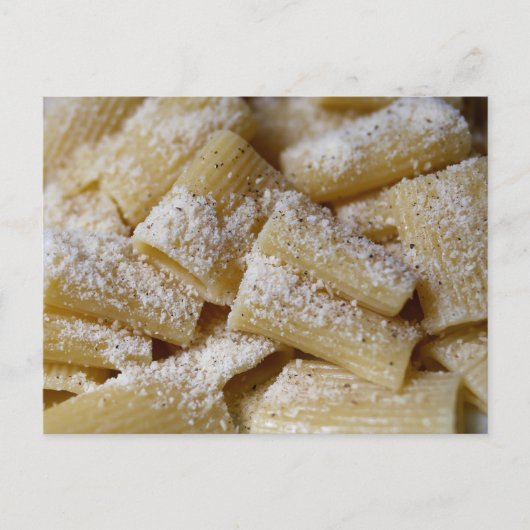 Carte Postale Pâtes au fromage parmesan (Devant)