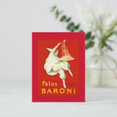 Carte Postale Pates Baroni Cappiello Publicité Vintage (Debout devant)