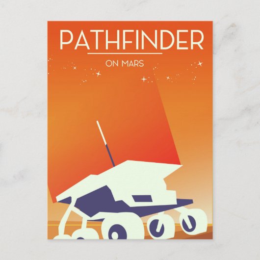 Carte Postale Pathfinder sur Mars Space Art (Devant)