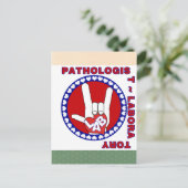 CARTE POSTALE PATHOLOGUE CARRÉ ASL LOVE LOGO (Debout devant)