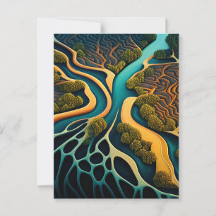 Carte Postale Paths of the Dreamland