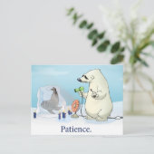Carte postale "Patience" (Debout devant)