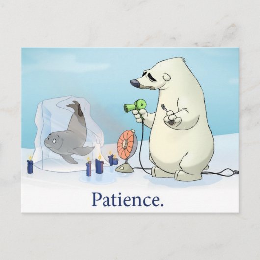 Carte postale "Patience" (Devant)