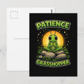 Carte Postale Patience Sauterelle (Devant / Derrière)