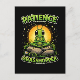 Carte Postale Patience Sauterelle