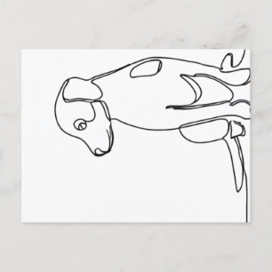 Carte Postale Patient Dog
