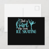 Carte Postale Patin à glace (Devant / Derrière)