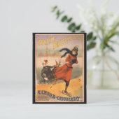 Carte Postale Patin - Bicyclette (Debout devant)