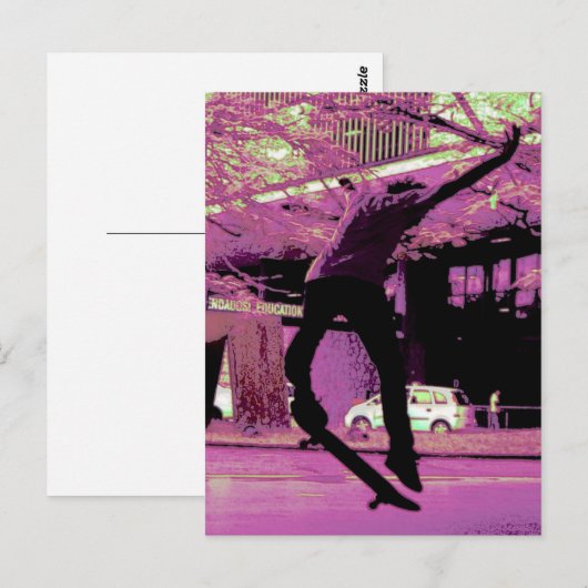 Carte Postale Patinage (Devant / Derrière)