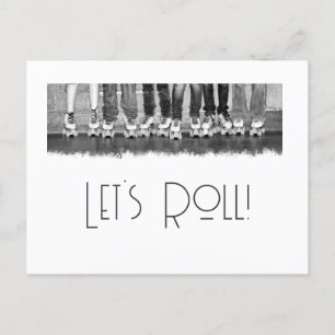 Carte postale Patinage à rouleaux