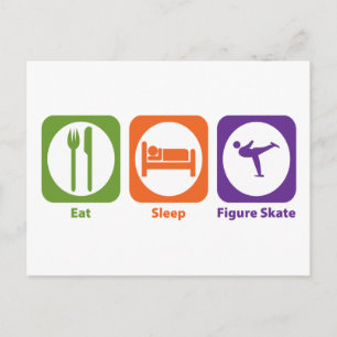 Carte Postale Patinage artistique du sommeil