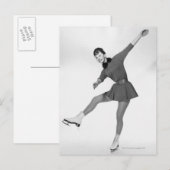 Carte Postale Patinage artistique féminin (Devant / Derrière)