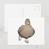 Carte Postale Patinage artistique Patins à glace (Devant / Derrière)