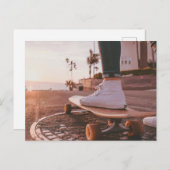 Carte Postale patinage de plage (Devant / Derrière)