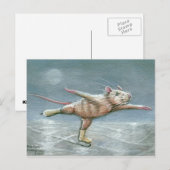 Carte postale Patinage de rat gracieux (Devant / Derrière)