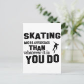 Carte Postale patinage plus génial (Debout devant)