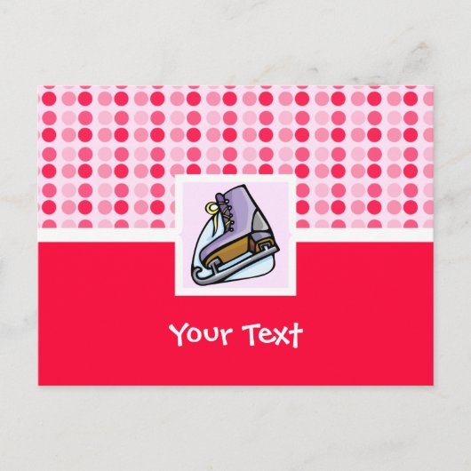 Carte Postale Patinage sur glace (Devant)