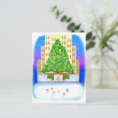 Carte Postale Patinage Sur Glace Au Rockefeller Center (Debout devant)