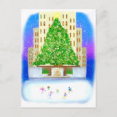 Carte Postale Patinage Sur Glace Au Rockefeller Center (Devant)
