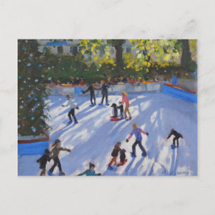 Carte Postale Patinage sur glace Musée d'histoire naturelle 2014