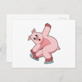 Carte Postale Patinage sur glace Patins à glace (Devant / Derrière)