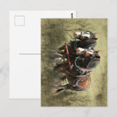 Carte postale Patiné vintage Clydesdale (Devant / Derrière)