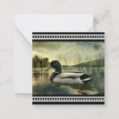 Carte postale Patinée vintage Mallard Duck (Devant)