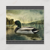 Carte postale Patinée vintage Mallard Duck (Devant)
