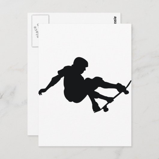 Carte Postale Patineur (Devant / Derrière)