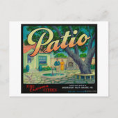 Carte Postale Patio Orange LabelColton, CA (Devant)