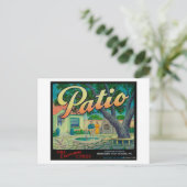 Carte Postale Patio Orange LabelColton, CA (Debout devant)