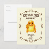 Carte Postale Pâtisserie Kowalski - Niffler (Devant / Derrière)