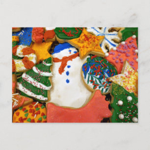 Carte Postale Pâtisseries de Noël III Fête colorée de la pâtisse