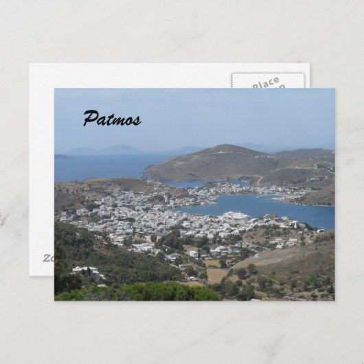 Carte Postale Patmos, Grèce (Devant / Derrière)