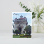 Carte Postale Patouxai Vientiane Laos (Debout devant)