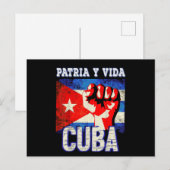 Carte Postale Patria y vida sos Cuba (Devant / Derrière)