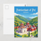 Carte Postale Patriarcat de Peć Kosovo (Devant / Derrière)