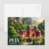 Carte Postale Patriarcat de Peć Kosovo (Devant / Derrière)