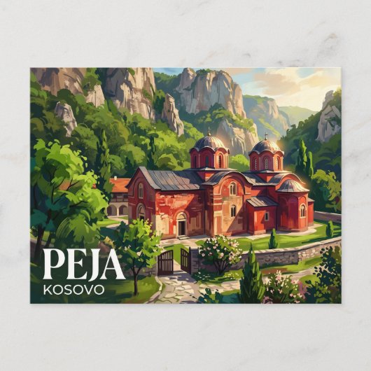 Carte Postale Patriarcat de Peć Kosovo (Devant)