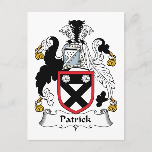Carte Postale Patrick Family Crest (Devant)