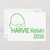 Carte Postale Patrick Harvie Kelvin 2016 (Devant / Derrière)