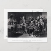 Carte Postale Patrick Henry s'adressant à l'Assemblée de Virgini (Devant / Derrière)